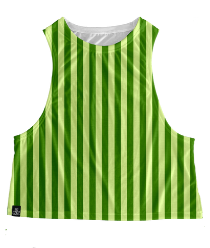 Pickle Green Stripes Tops