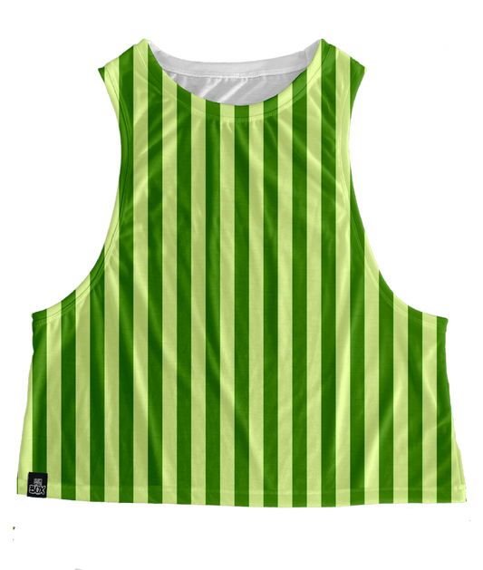 Pickle Green Stripes Tops