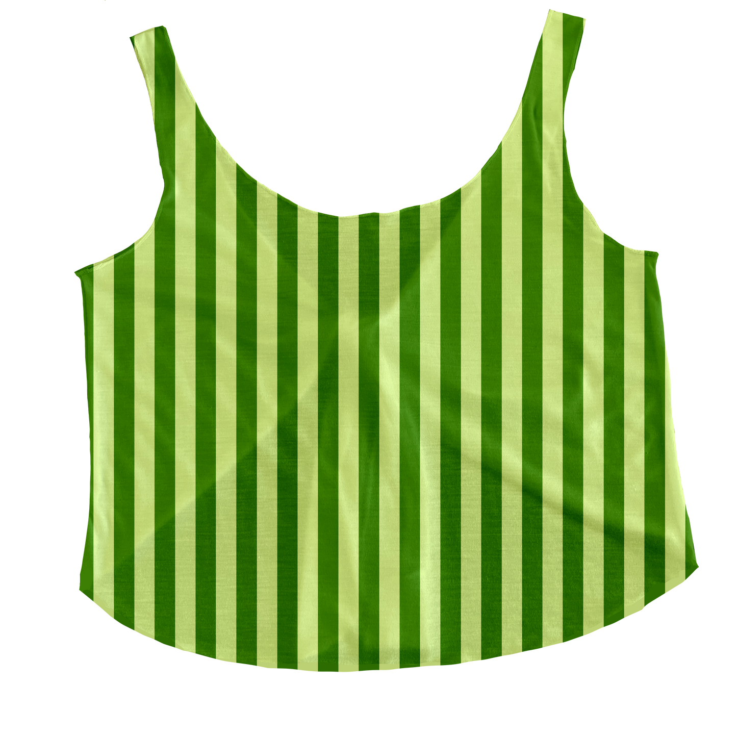 Pickle  Green Stripes Tieback Tank