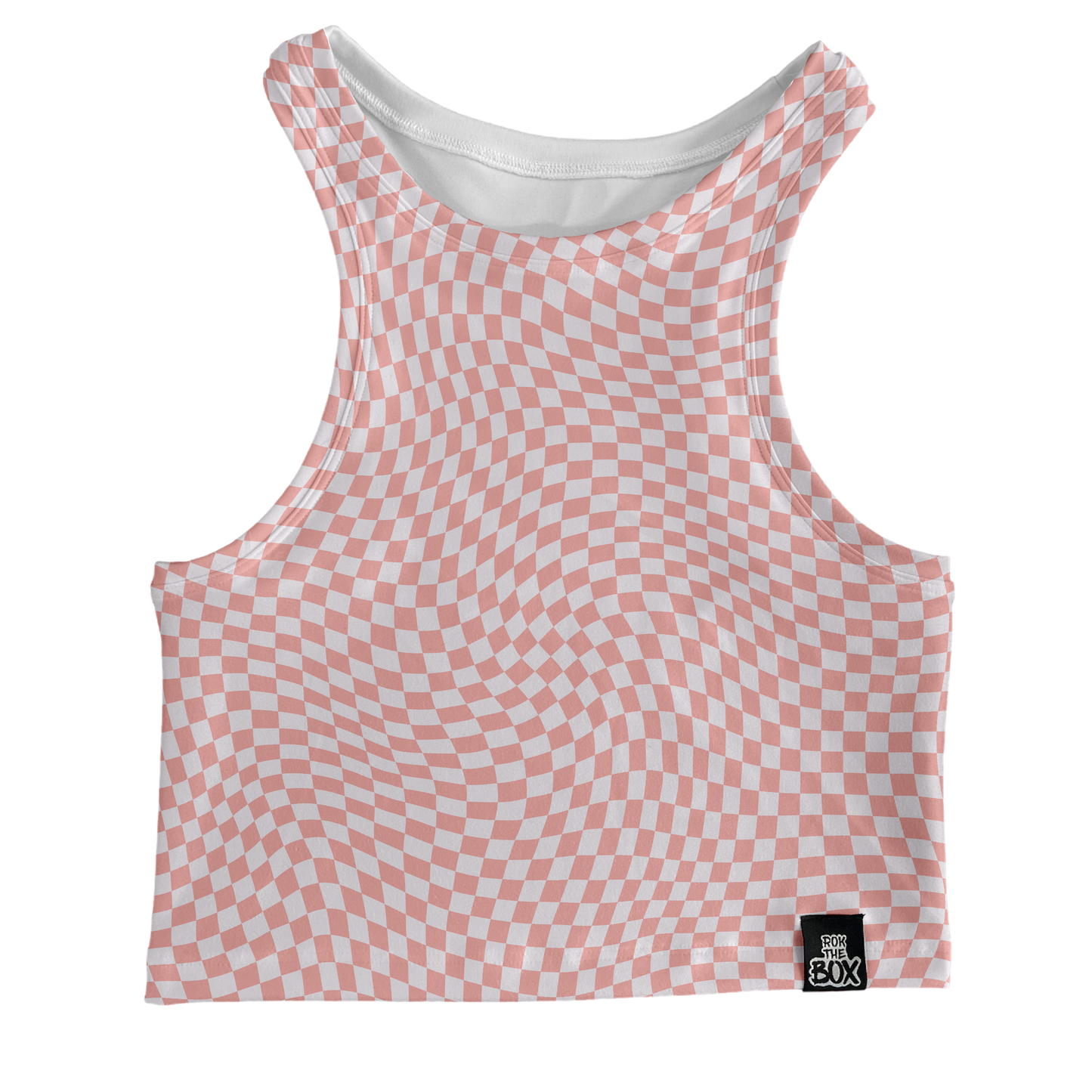 Powder Peach Check BOX Tank