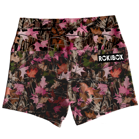 February Vol.1 Pink Tree Brush Highrise Shorts