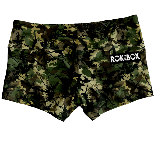 February Vol.1 Camouflage Midrise Shorts