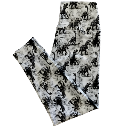 Grunge Dino Regular Rise Leggings