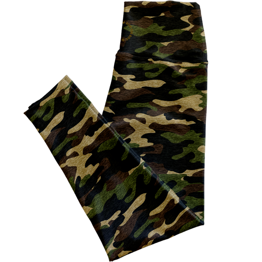 February Vol.3 Army Camo Original High-rise Leggings