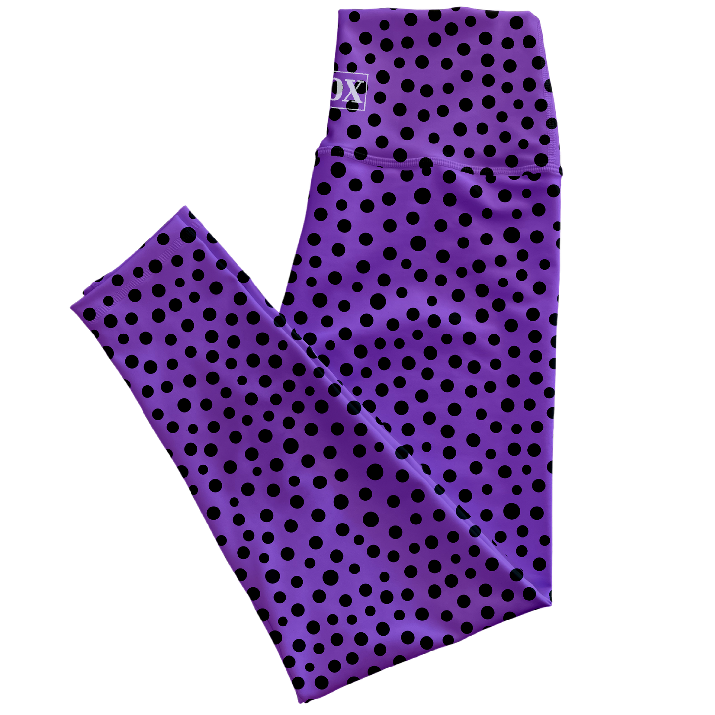 Purple Dots Regular Rise Leggings