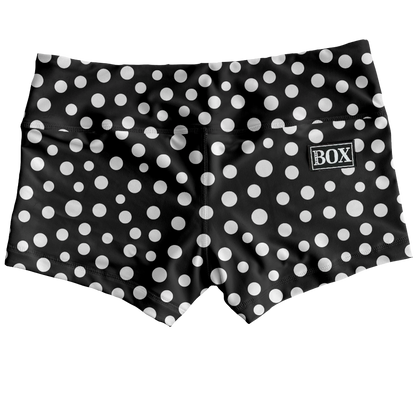 Blk Wht Dots Shorts WITH POCKETS