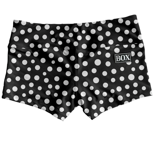 Blk Wht Dots Shorts WITH POCKETS