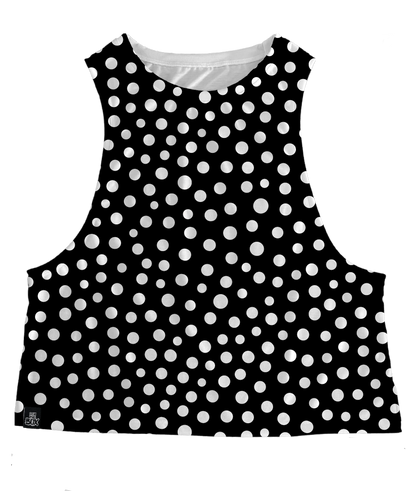 Blk Wht Dots Tops