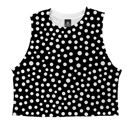 Blk Wht Dots Tops