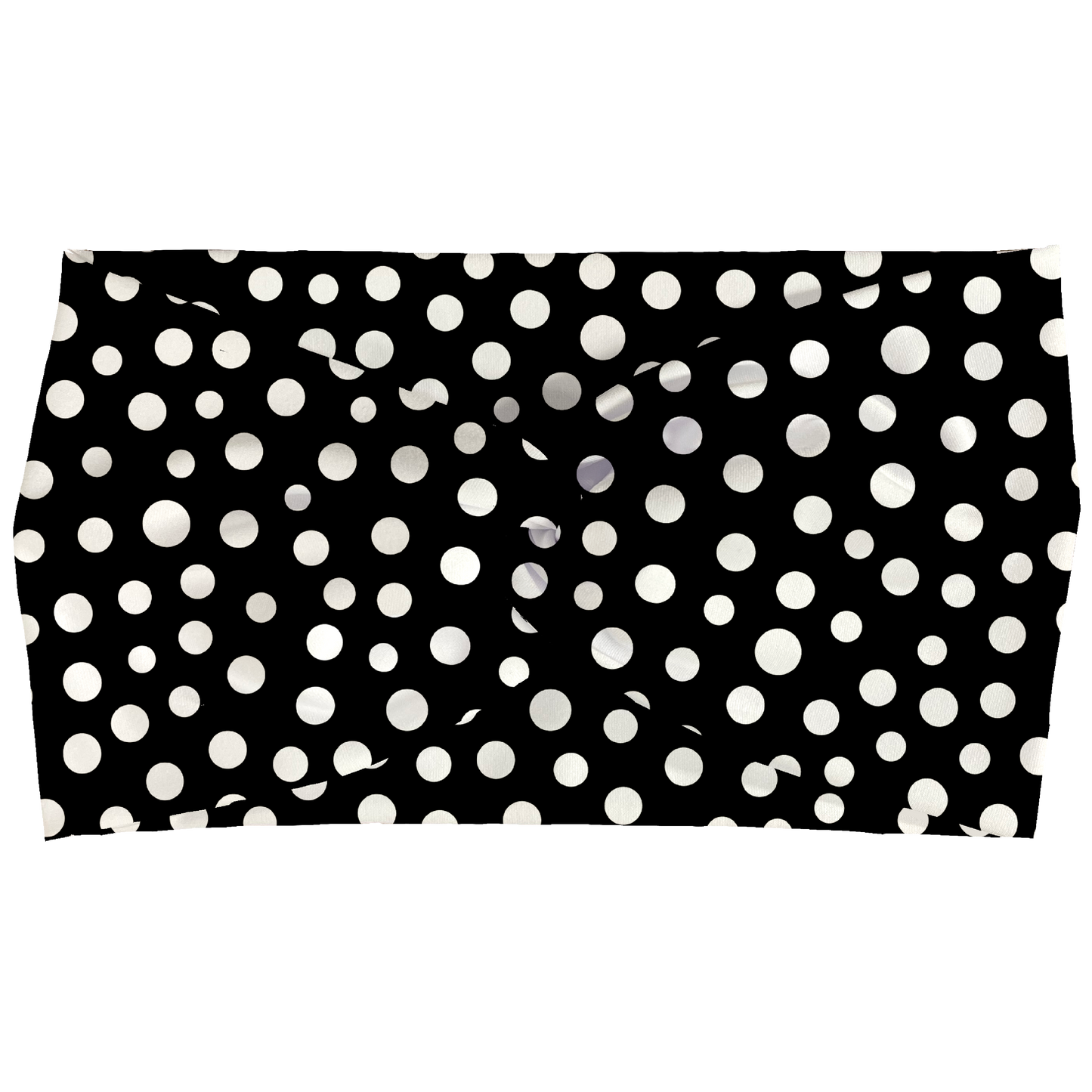 Blk Wht Dots Twist Headbands