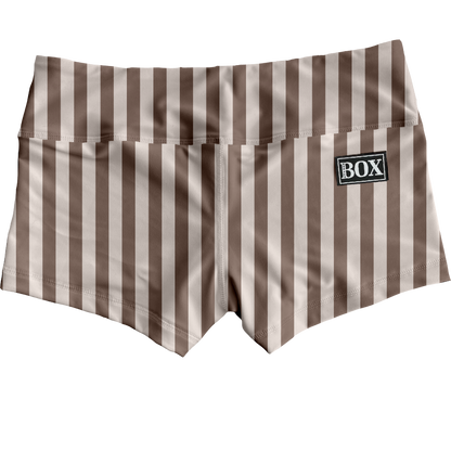 Beige Stripes Shorts WITH POCKETS