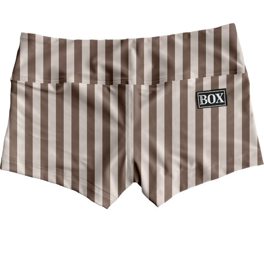 Beige Stripes Shorts WITH POCKETS