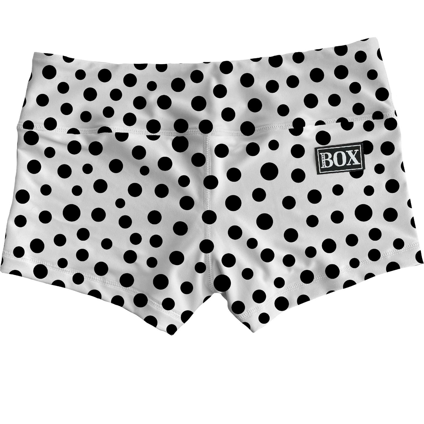 Wht & Blk Dots Shorts  (add lining for extra coverage)