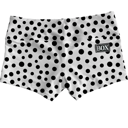 Wht & Blk  Dots Shorts WITH POCKETS