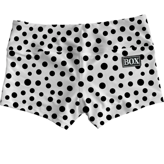 Wht & Blk  Dots Shorts WITH POCKETS