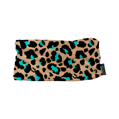 Turquoise Peach Leo 10” HEADBAND