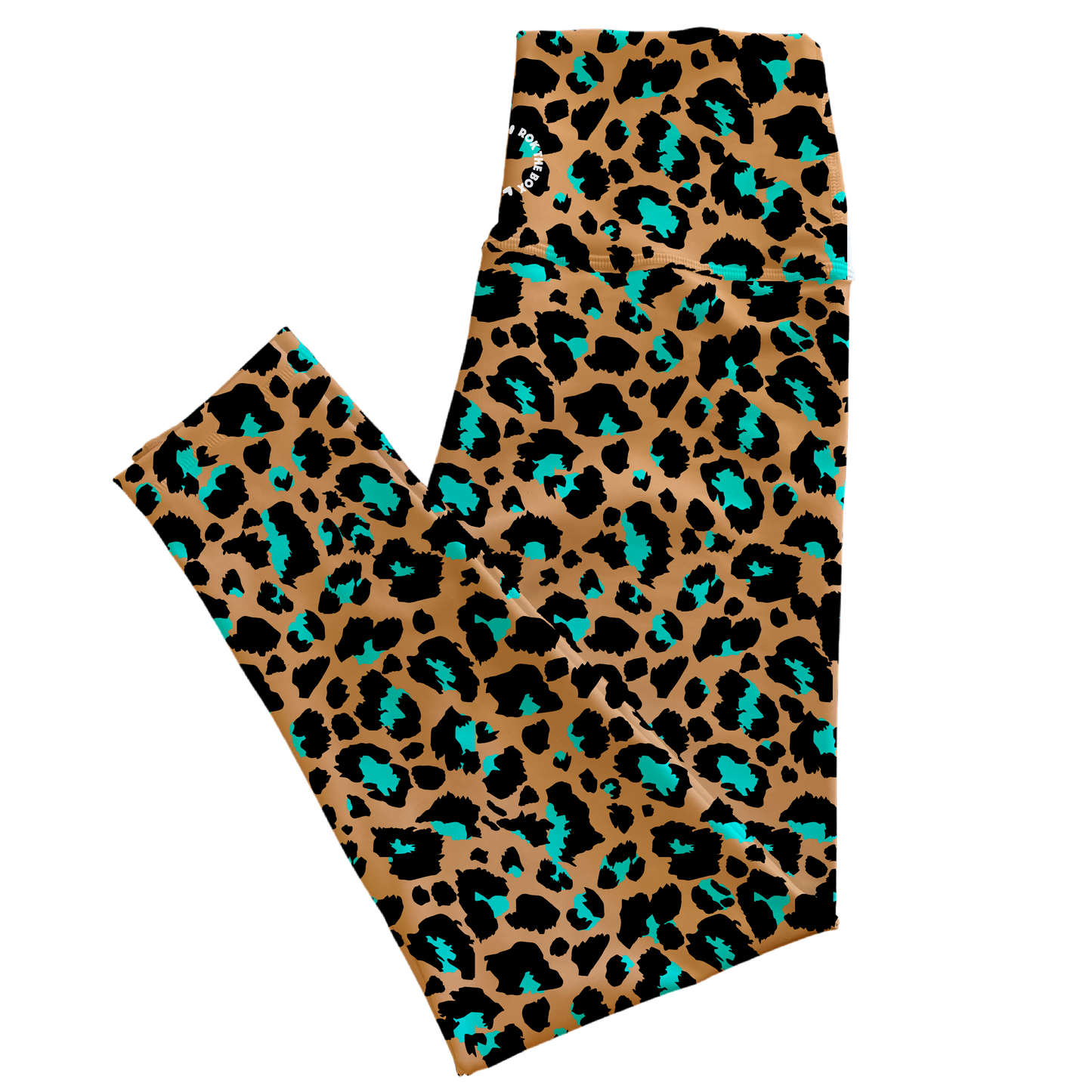 Turquoise Peach Leo OG Highrise Leggings