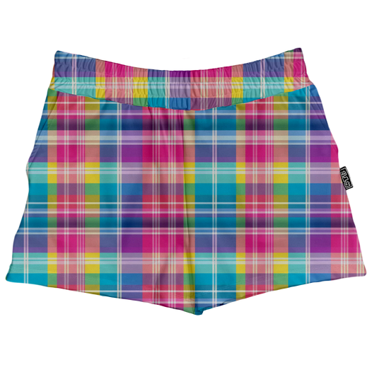 Springtime Plaid Box Shorts