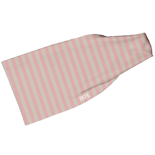 Cream Pink Stripes 4” HeadBand
