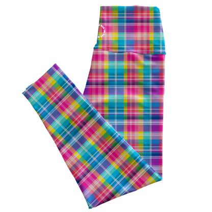 Springtime Plaid NEW ROK Leggings