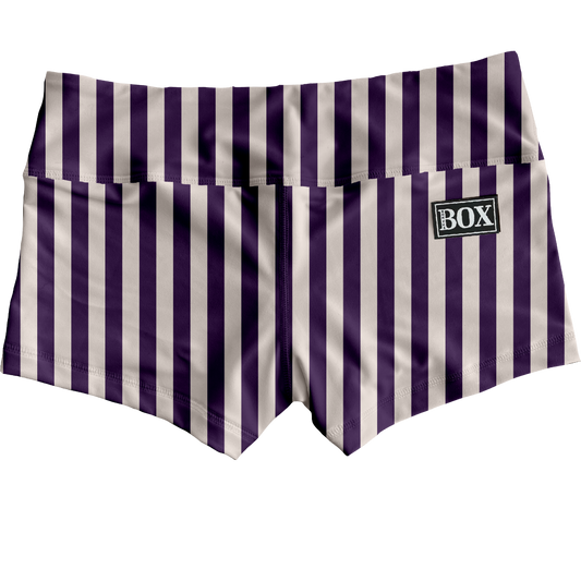 Muted Purple Stripes Shorts WITH POCKETS