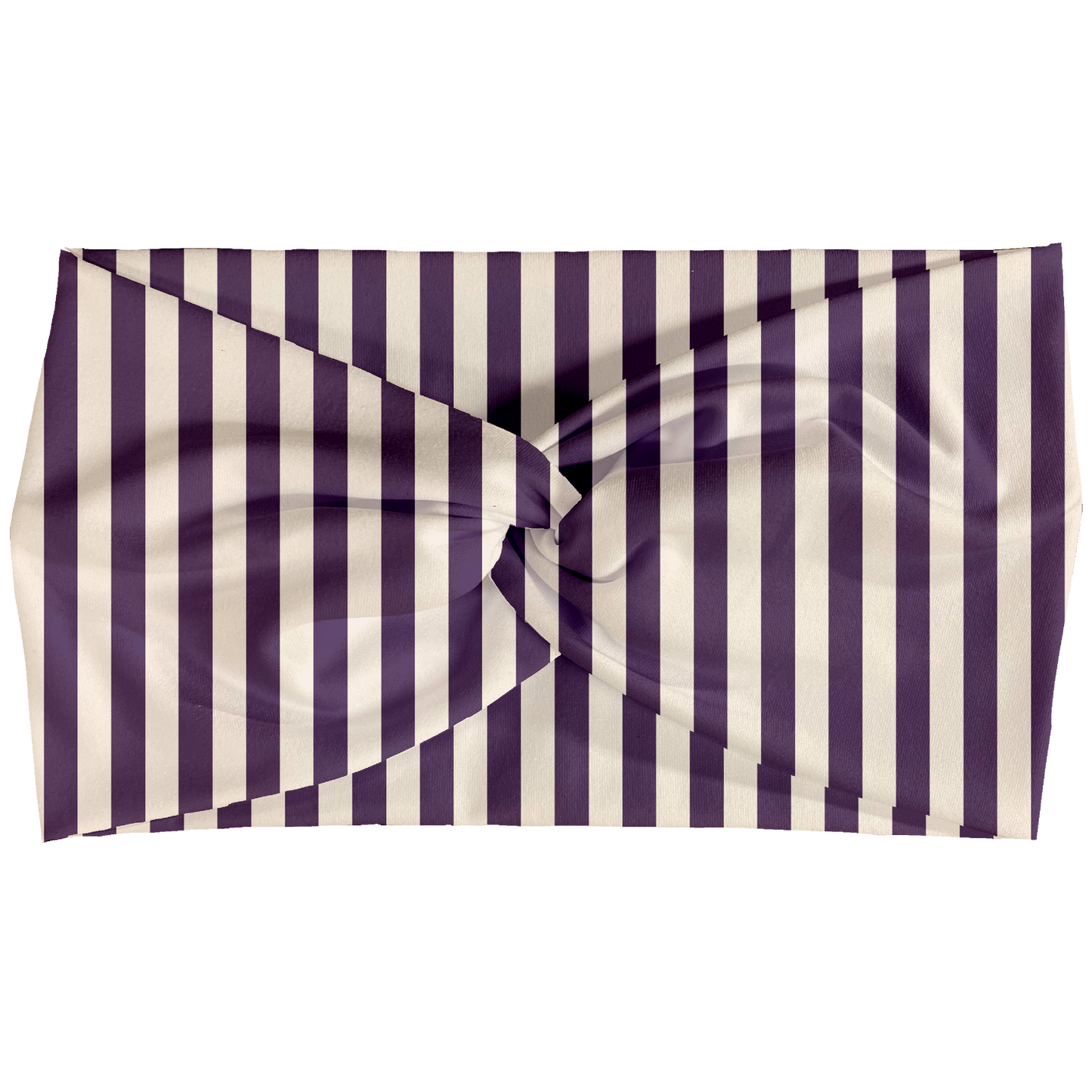 Muted Purple Stripes Twist Headbands