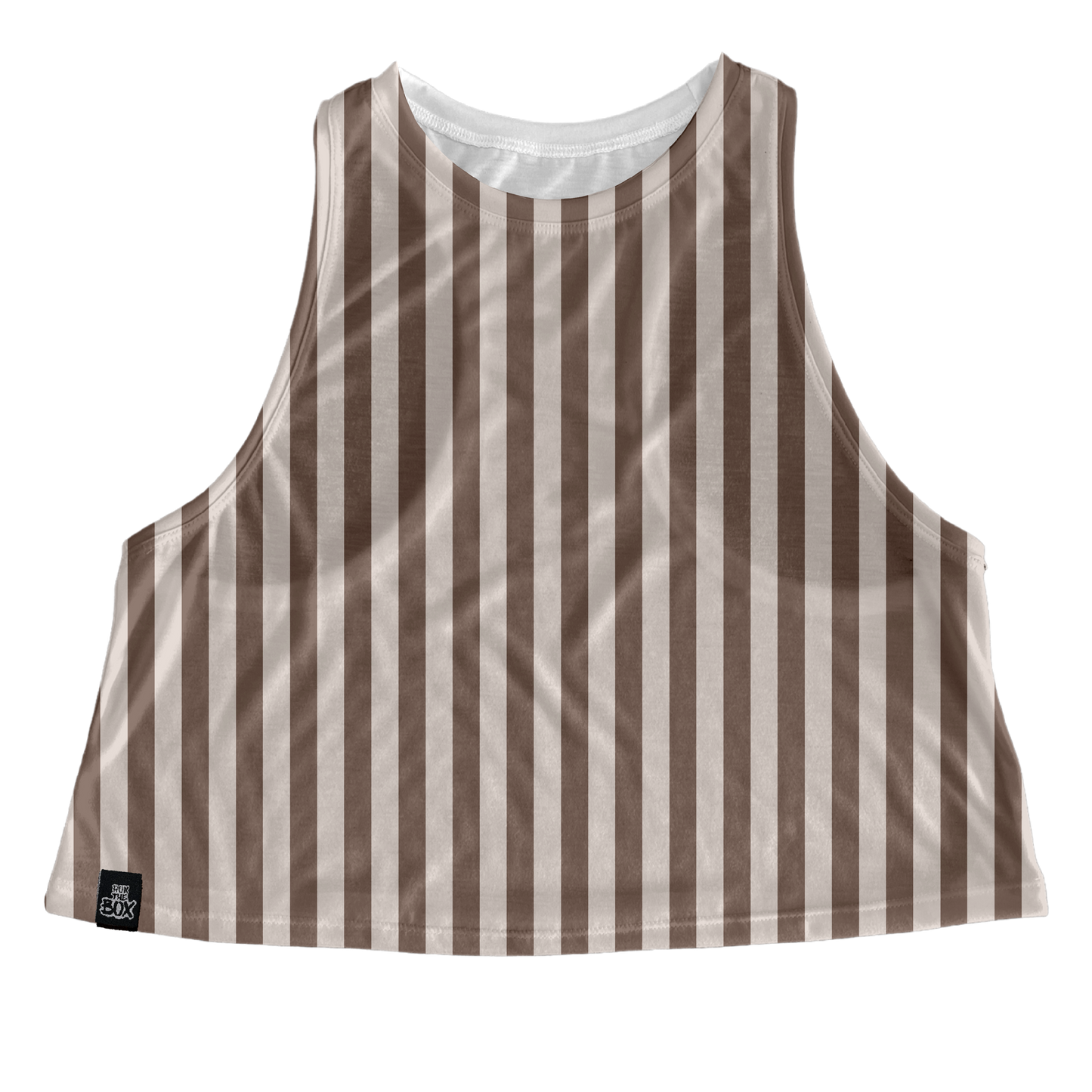 Beige Stripes Tops