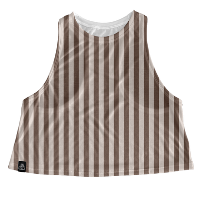 Beige Stripes Tops