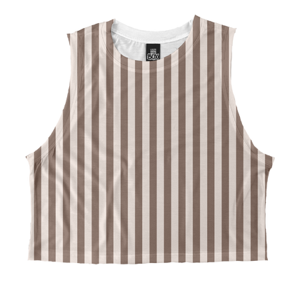 Beige Stripes Tops