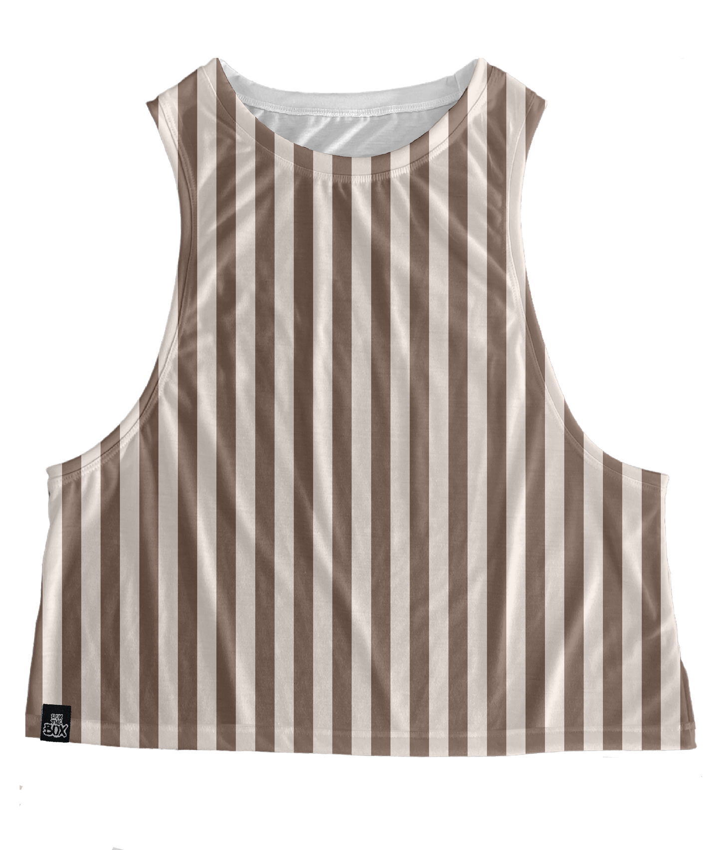 Beige Stripes Tops