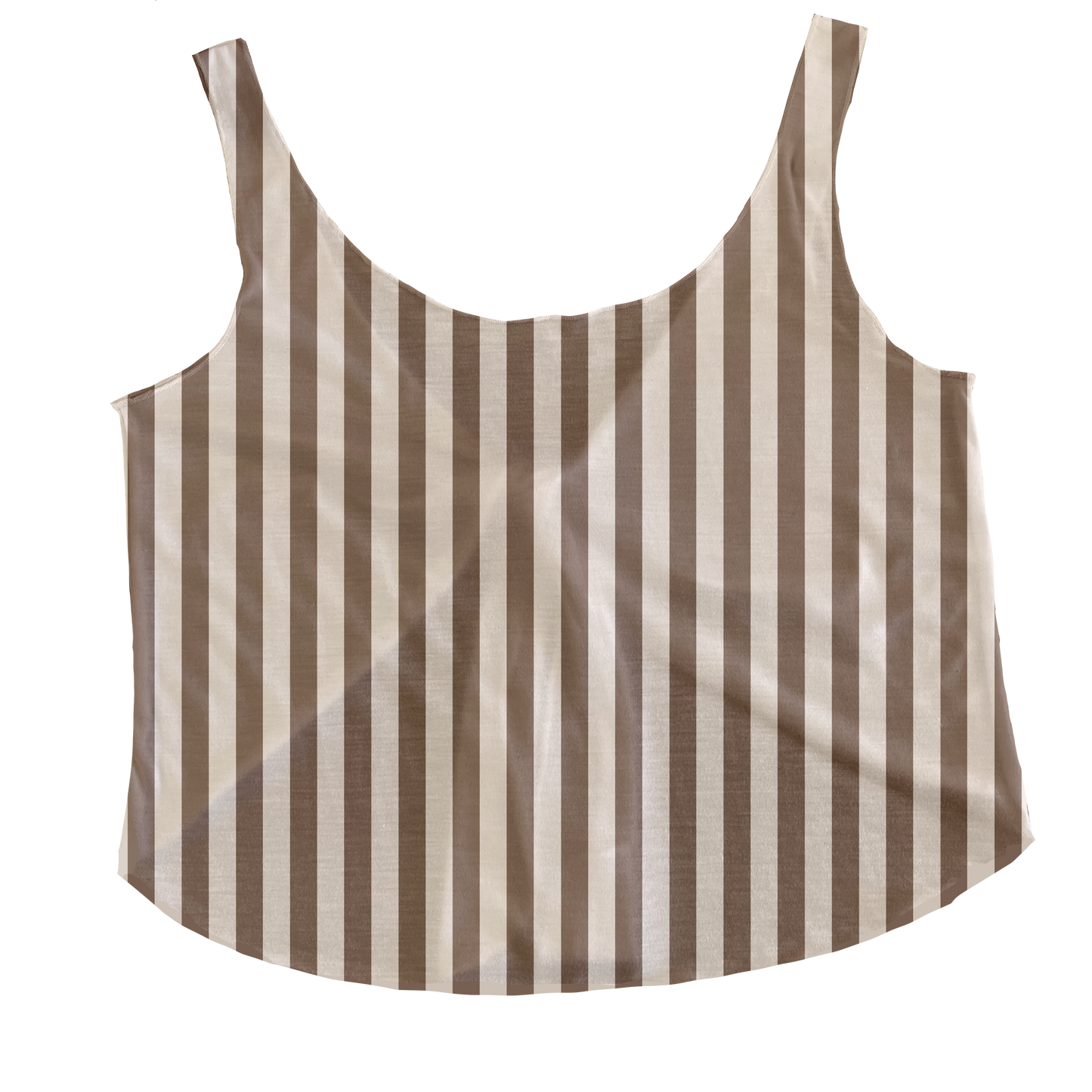 Beige Stripes Tieback Tank