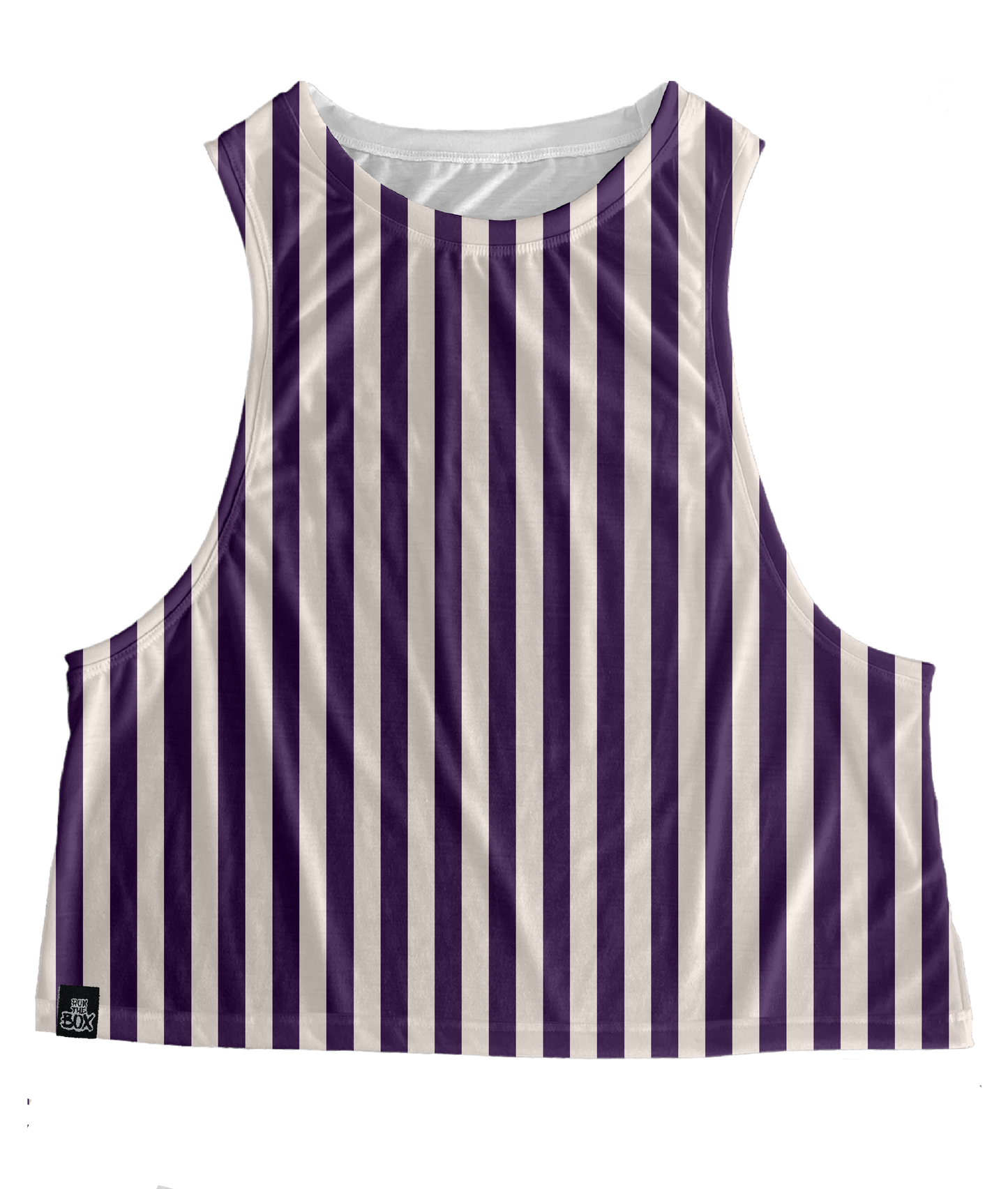 Muted Purple Stripes Tops