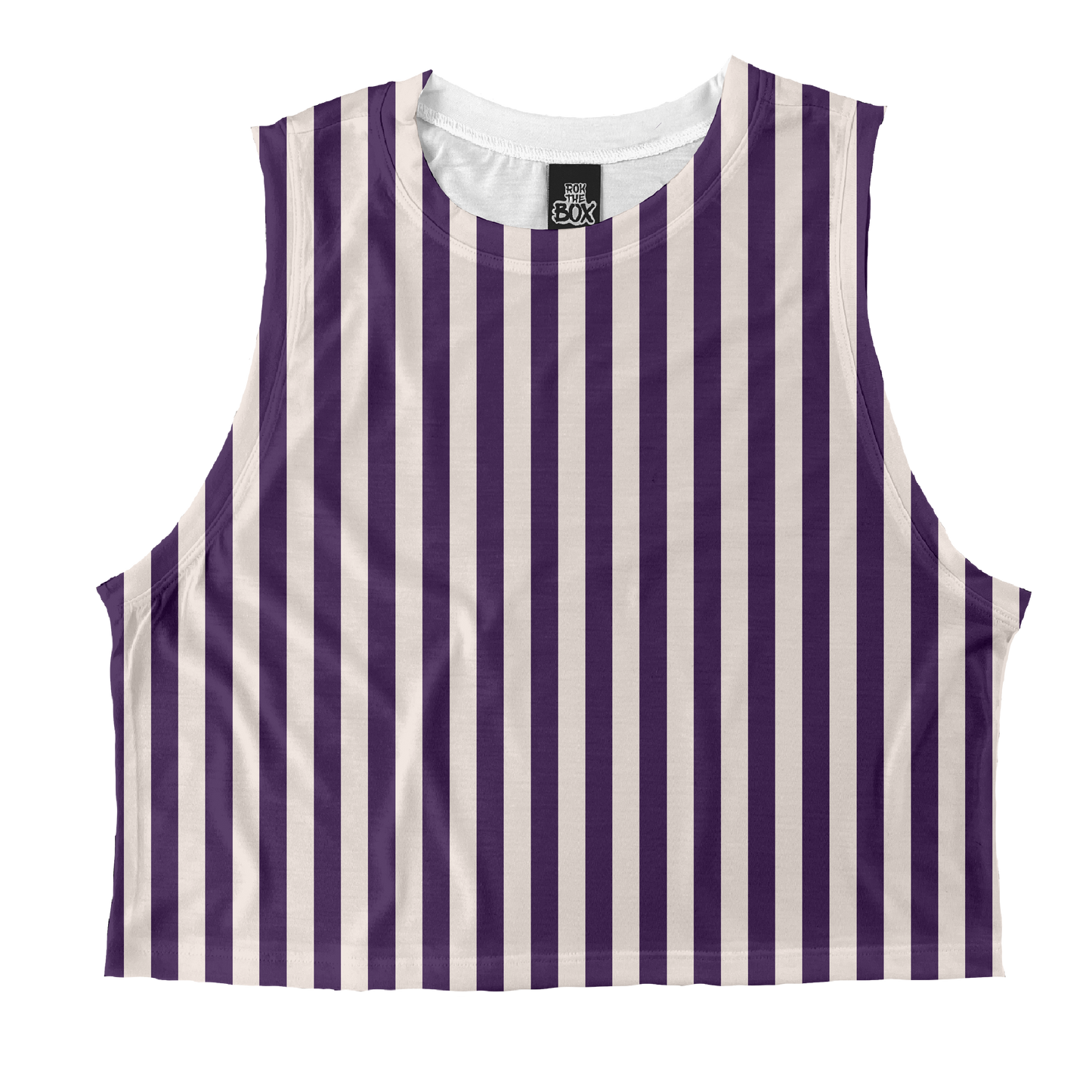 Muted Purple Stripes Tops