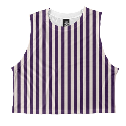 Muted Purple Stripes Tops