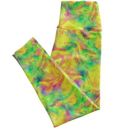 Lemon Swirls Regular Rise Leggings