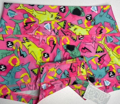 RAD SHARKS pink 2.5" Small Midwaist Hybrid