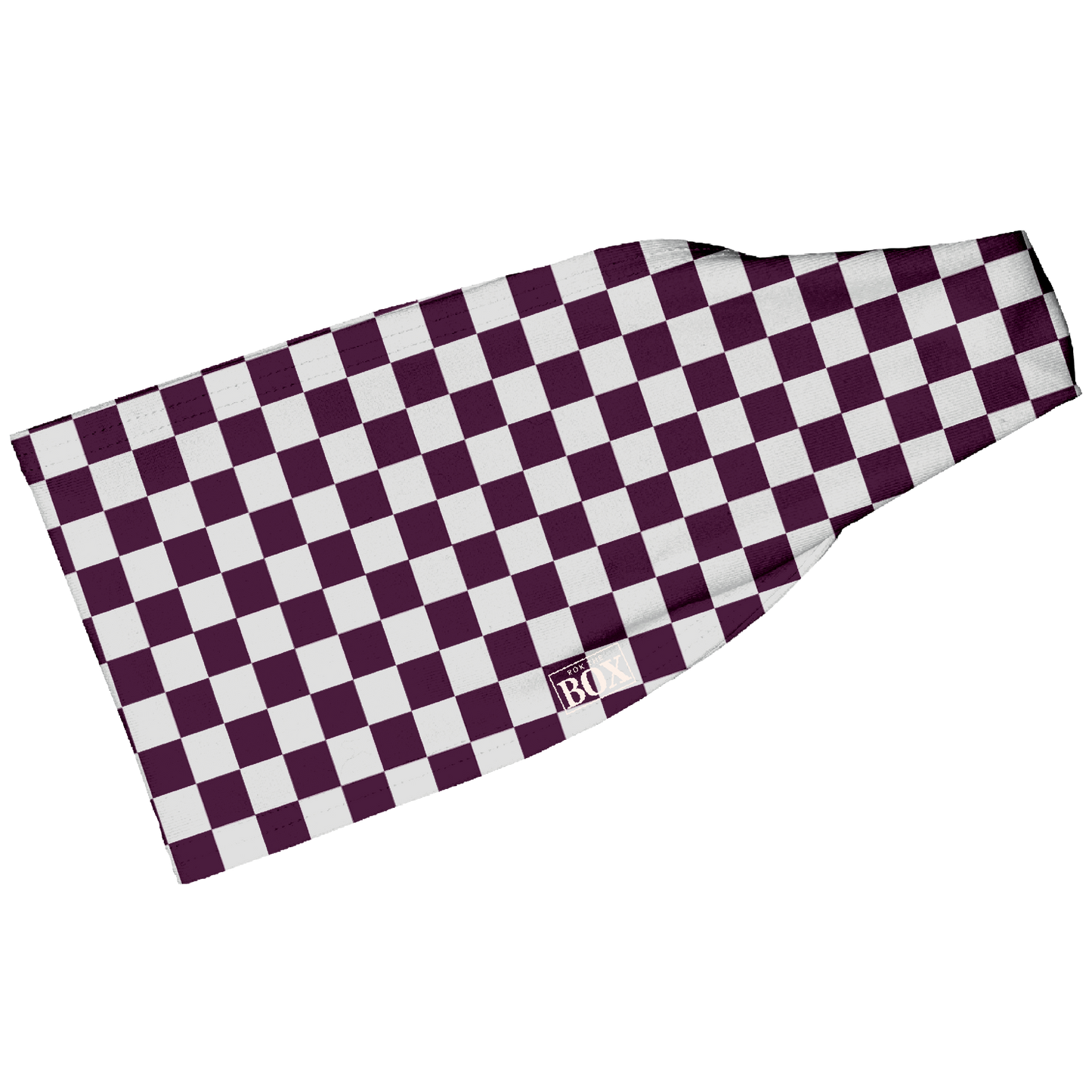 Wine Plaid 4” HeadBand