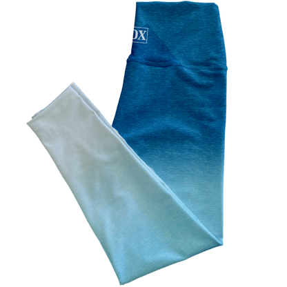 Blue  Ombre Regular Rise Leggings