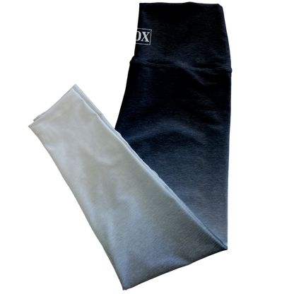 Blue Black Ombre Regular Rise Leggings