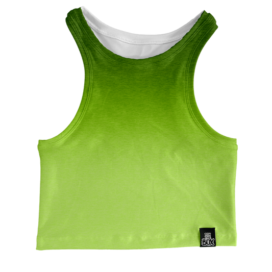 Green Ombre Heathered Box Tank