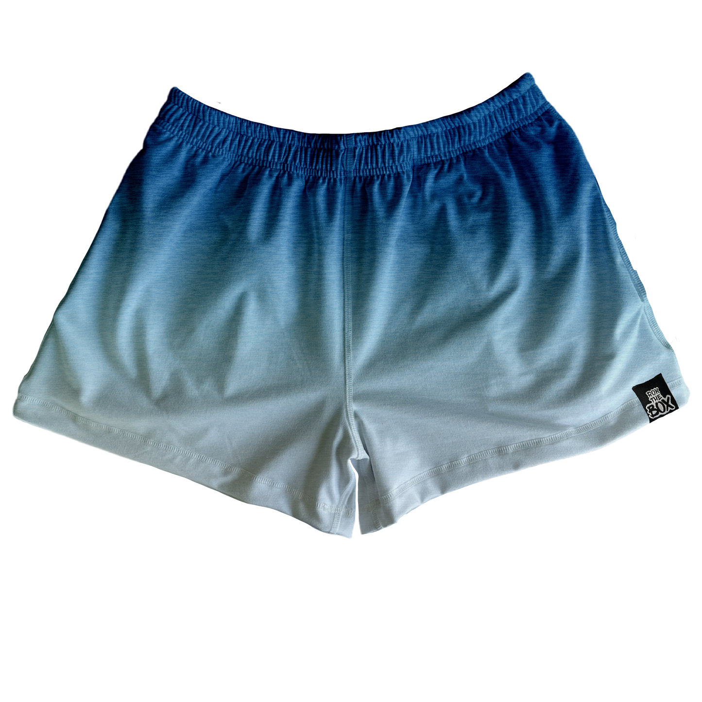 Blue Ombre Heathered Lounge Short!