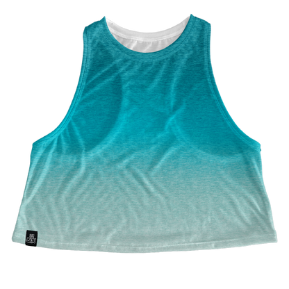 Aqua Marine Ombre Heathered Tops