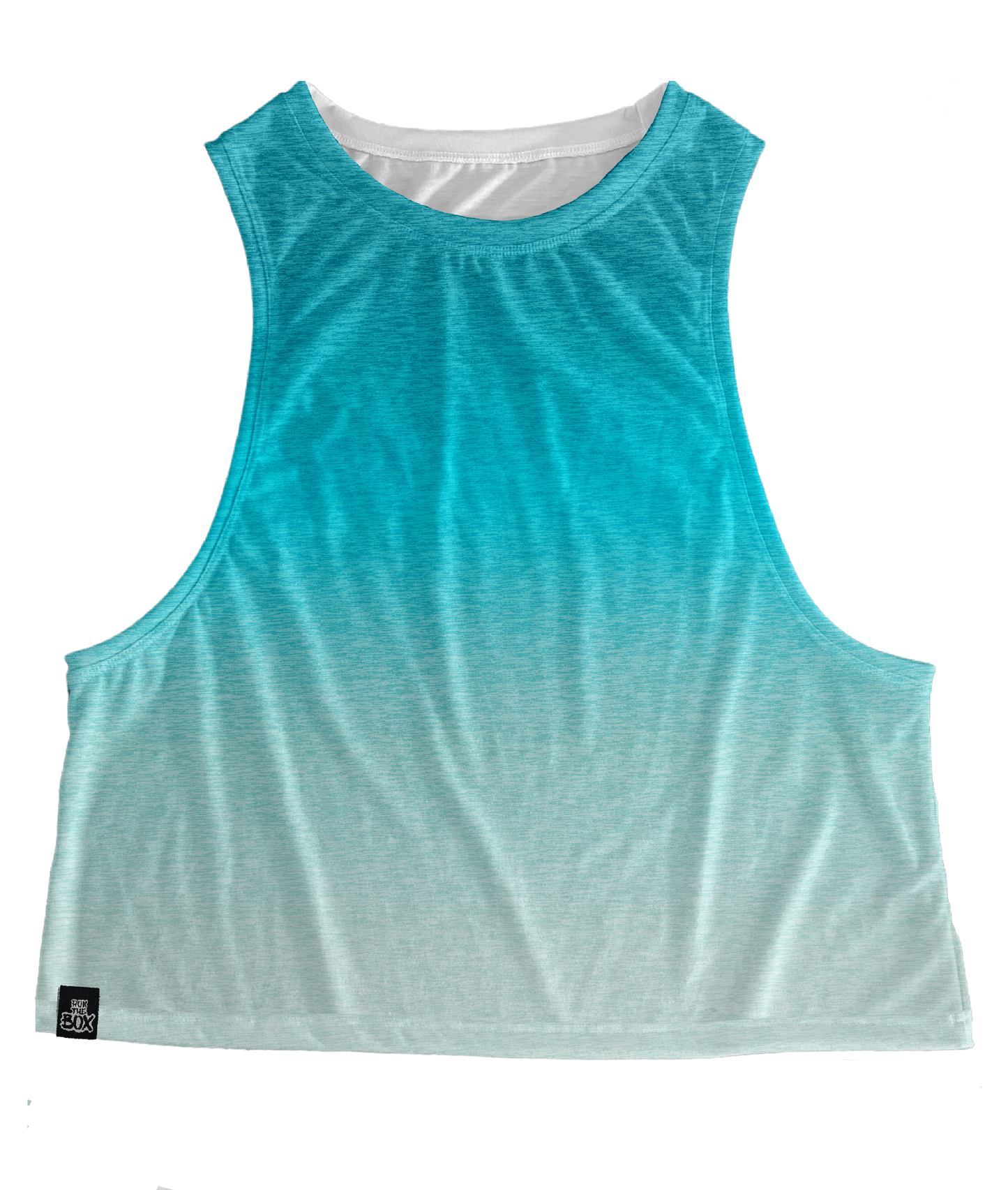 Aqua Marine Ombre Heathered Tops