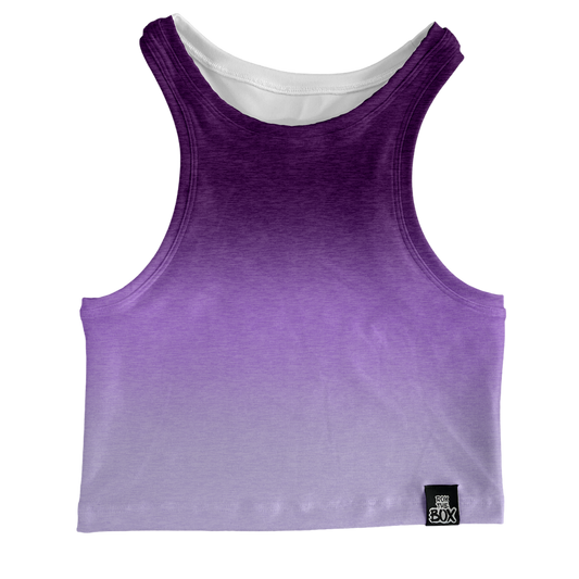 Raisin Ombre Heathered Box Tank