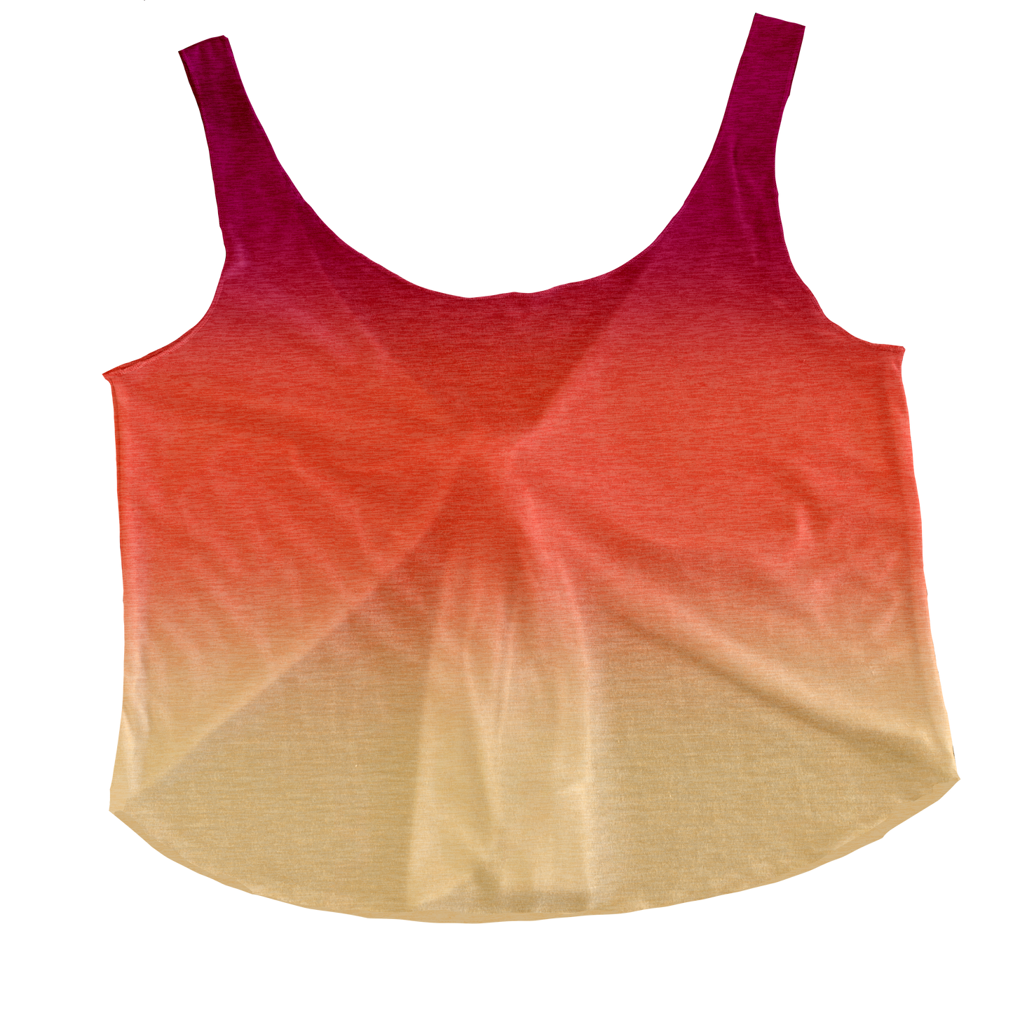 Sunset Ombre Heathered Tieback Tank