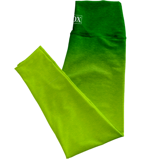 Green Ombre Regular Rise Leggings