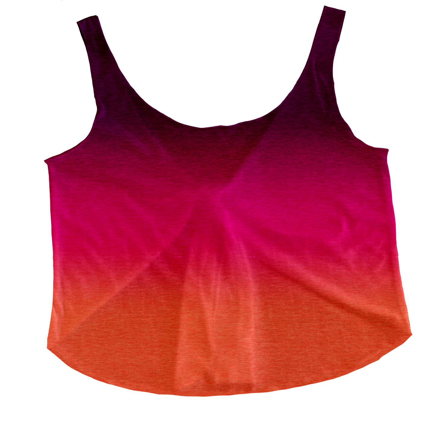 Wine Ombre Heathered Tieback Tank