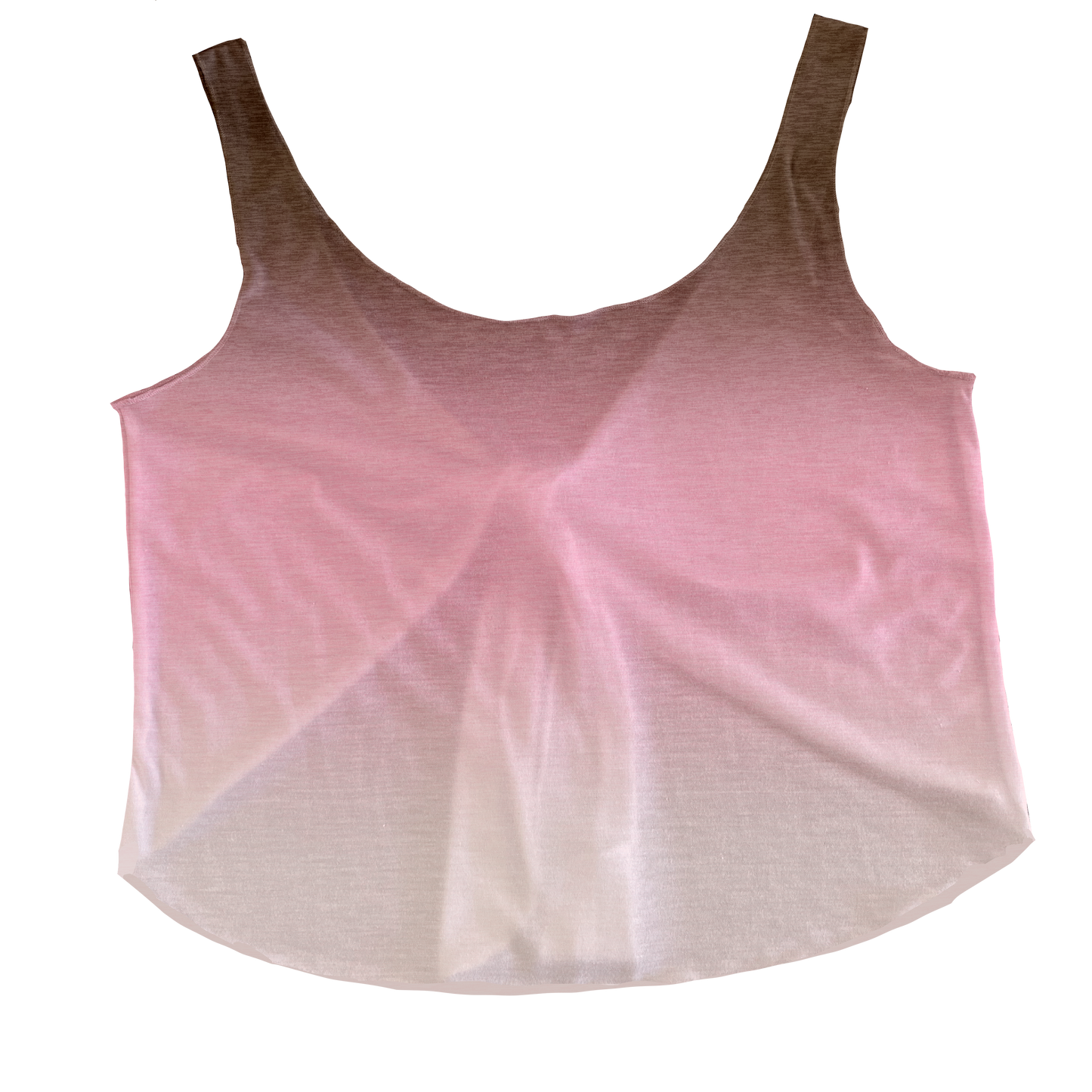 Pink Nude Ombre Heathered Tieback Tank