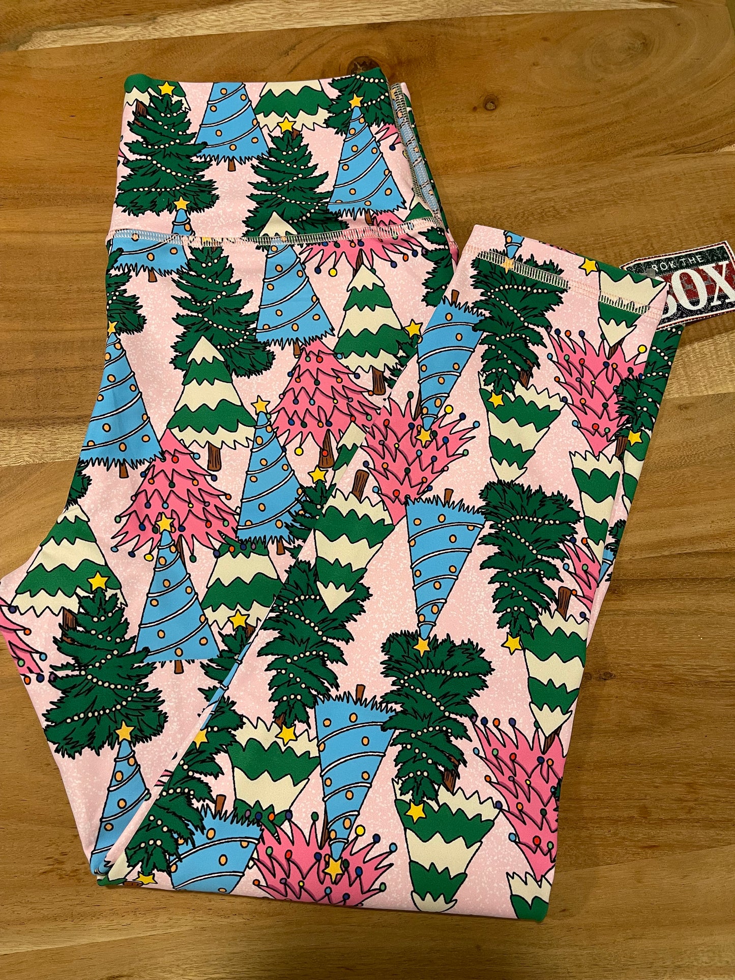 Pink Trees L 23” inseam Highwaist Flex Leggings