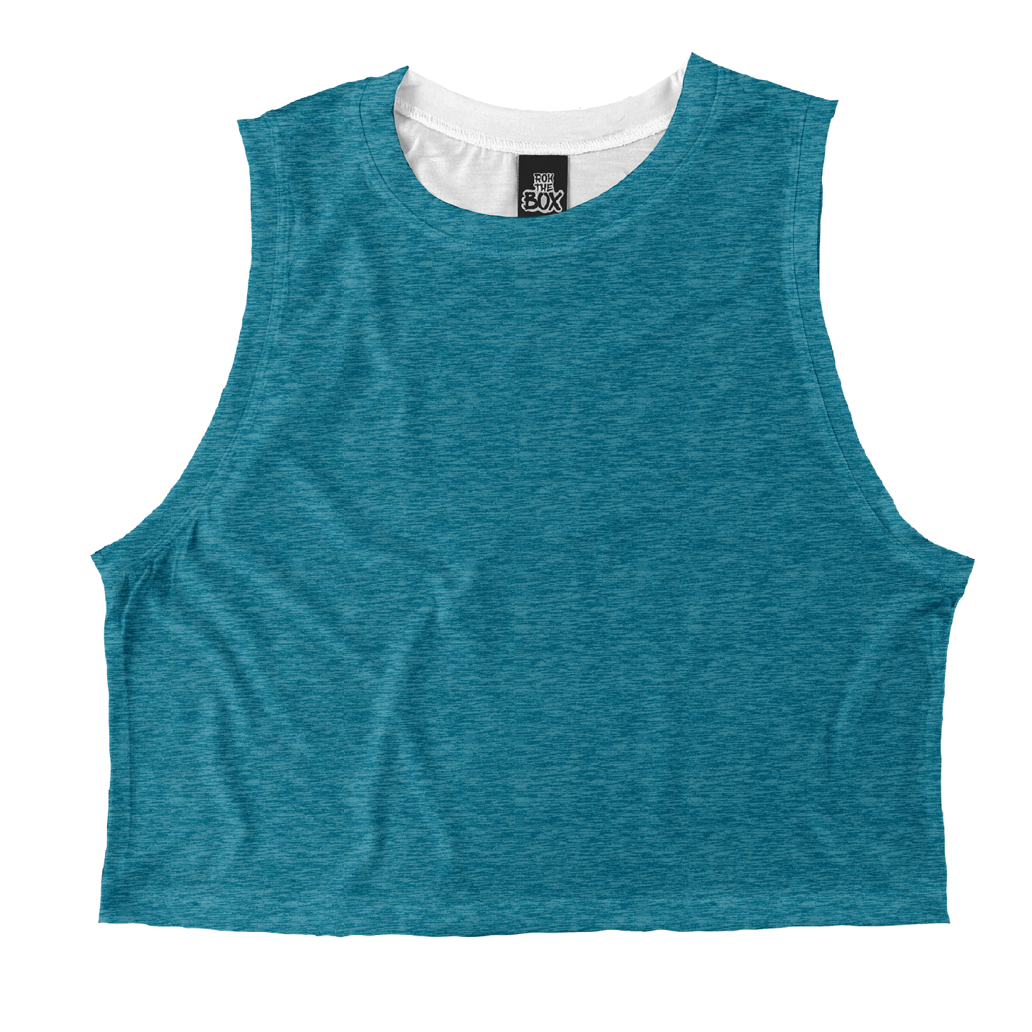 Med Teal Heathered Tops